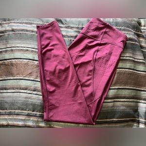 Maroon Athletic Leggings